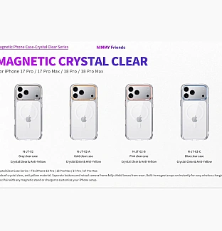 قاب نیمی شفاف Nimmy Magnetic Crystal Clear آیفون